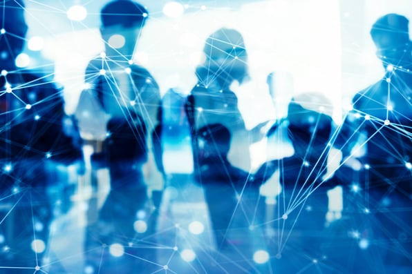 Digital representation of lots of people in a network