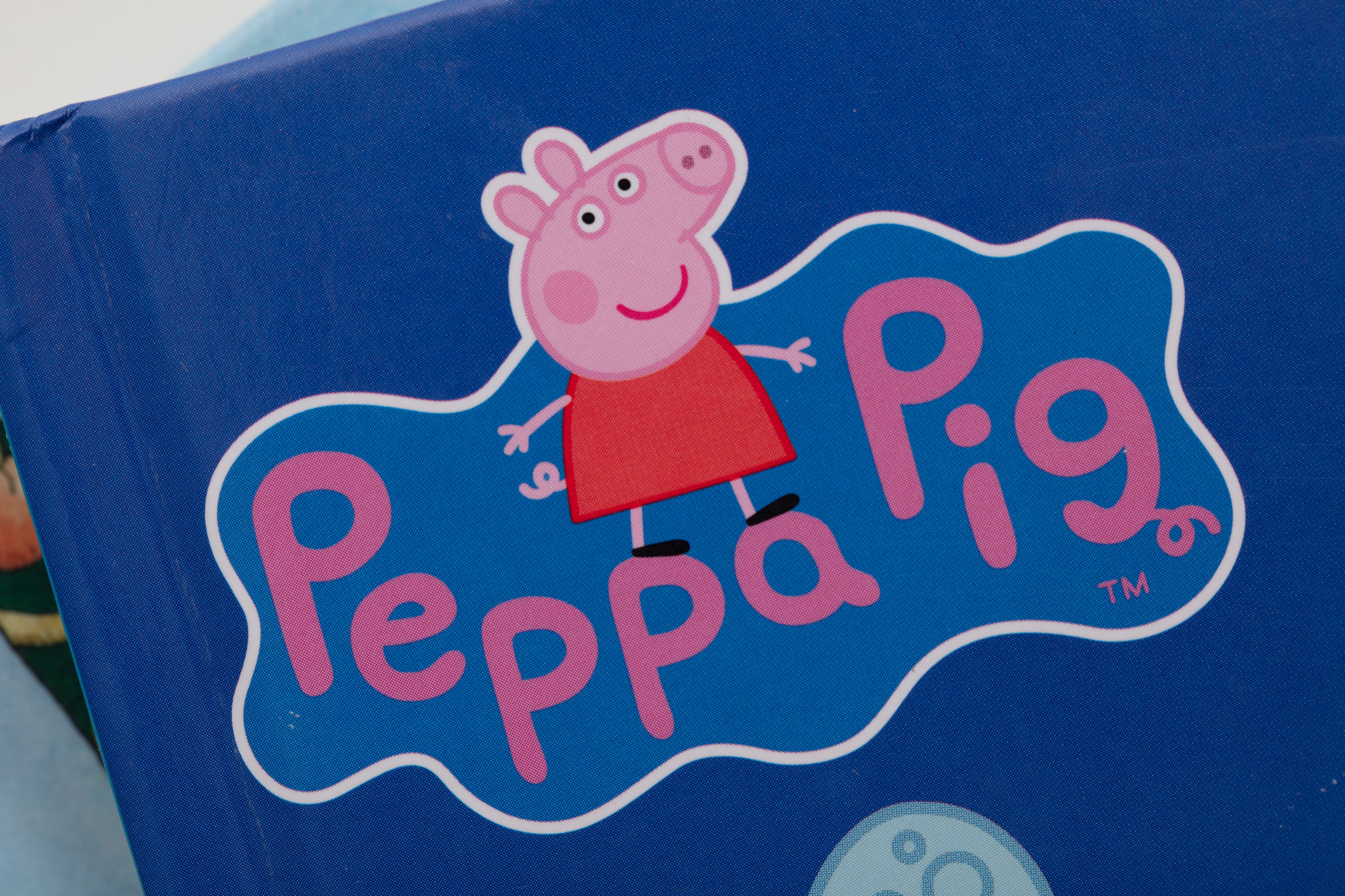 Photo of Peppa Pig on the front of a children's book