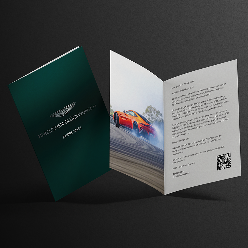 An awards programme to recognise Aston Martin technicians Image