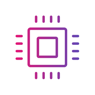 Tech icon - microchip