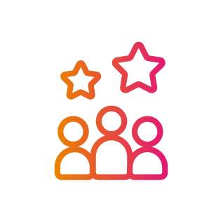 Events icon - people with stars above