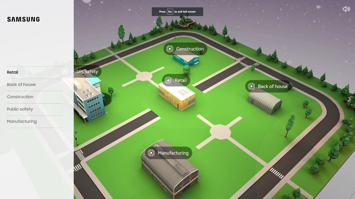Creating a virtual world to showcase real life use cases Image